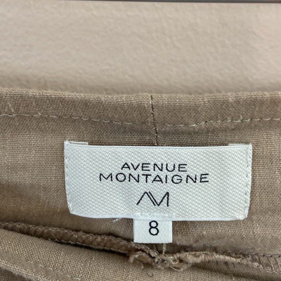 Avenue Montaigne- Alex Cropped Cotton Blend Relqxed Pants - Picture 7 of 11